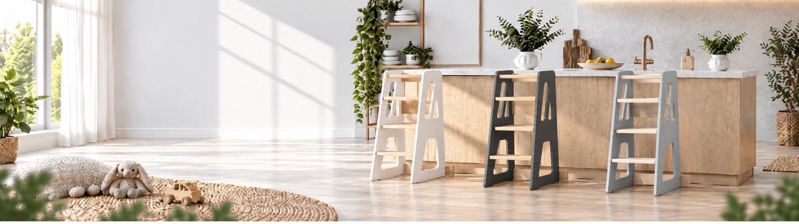 Montessori bokšteliai