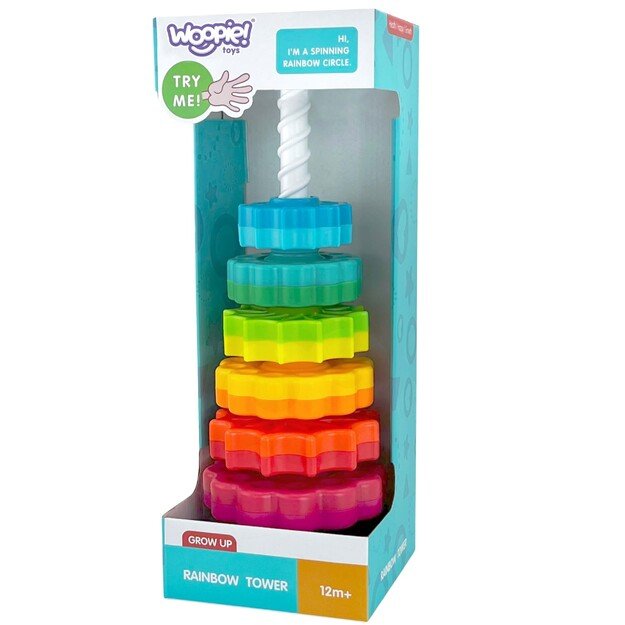 WOOPIE BABY Edukacinė susukta piramidė – bokštas 9