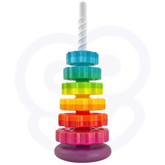 WOOPIE BABY Edukacinė susukta piramidė – bokštas 10