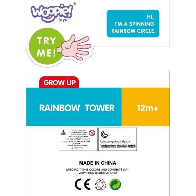 WOOPIE BABY Edukacinė susukta piramidė – bokštas 5