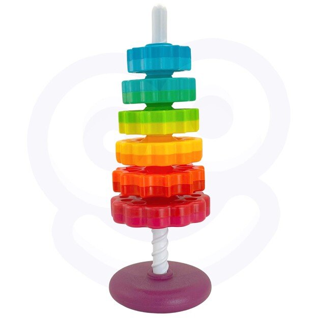 WOOPIE BABY Edukacinė susukta piramidė – bokštas 12