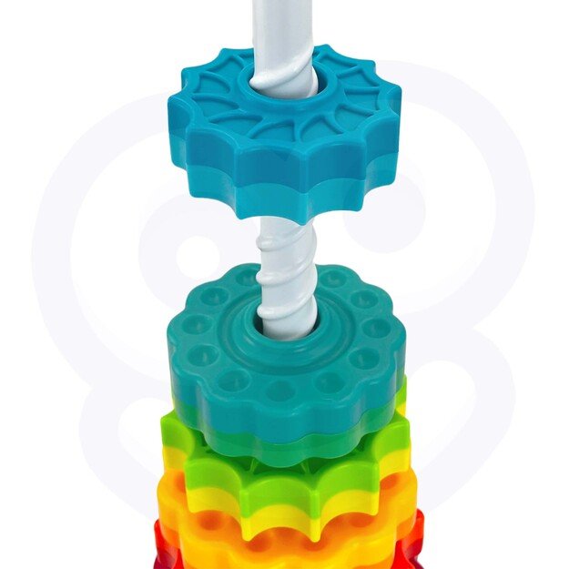 WOOPIE BABY Edukacinė susukta piramidė – bokštas 11