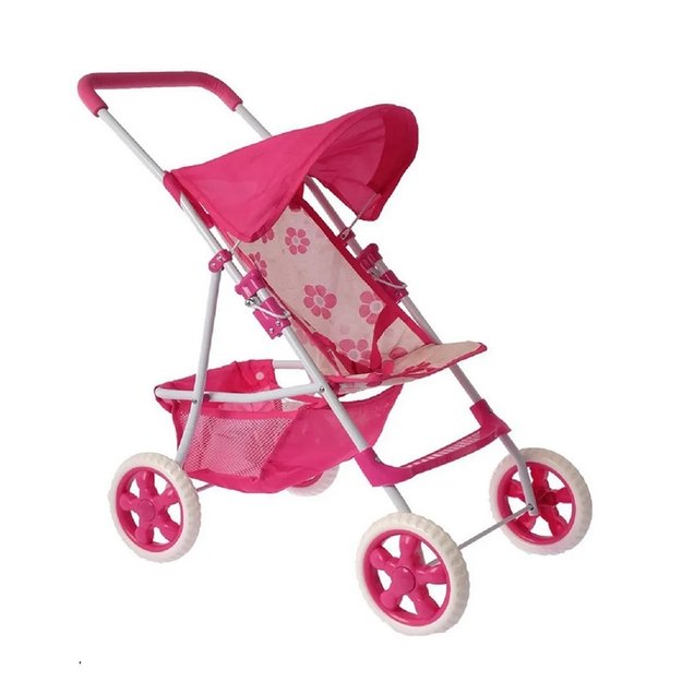 WOOPIE ROYAL Lėlių vežimėlis – gėlių rašto skėtinis vežimėlis 1