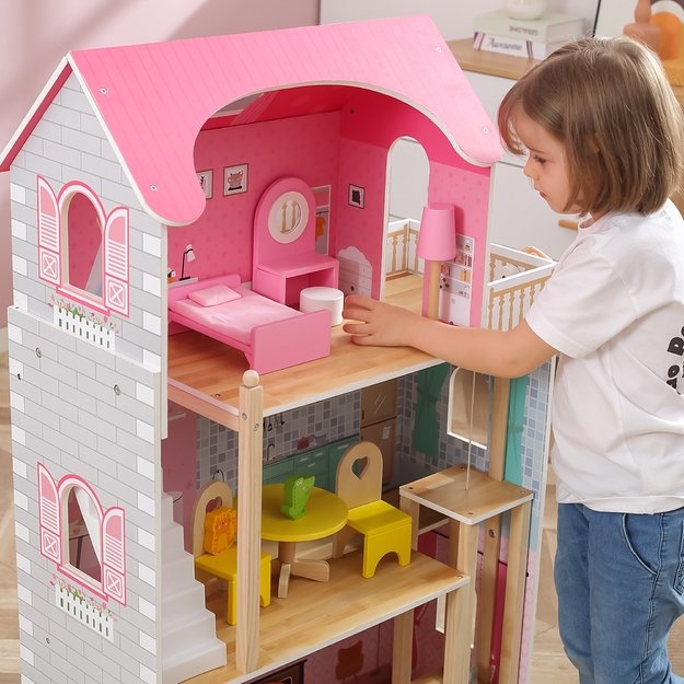 VIGA didelis medinis lėlių namas 6