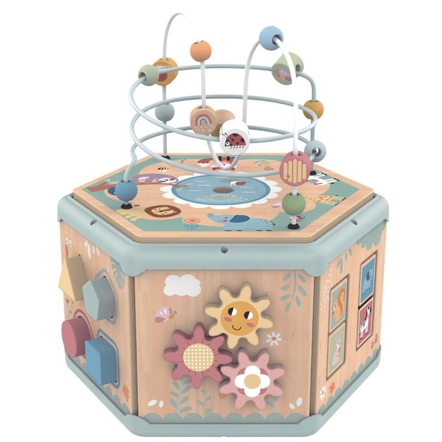 TOOKY TOY Interaktyvus medinis šešiakampis 