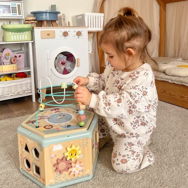 TOOKY TOY Interaktyvus medinis šešiakampis 
