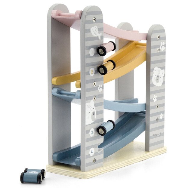 PolarB medinė žaislinių automobilių lenktynių trasa 8