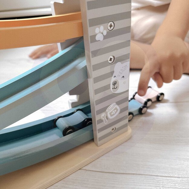 PolarB medinė žaislinių automobilių lenktynių trasa 5