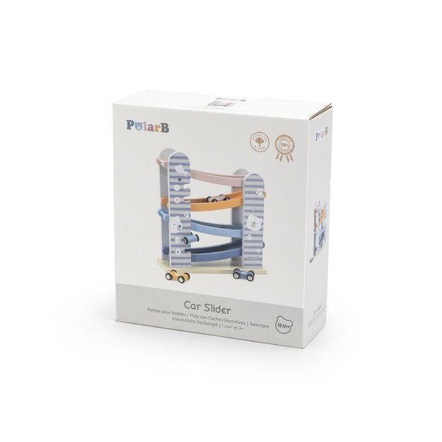 PolarB medinė žaislinių automobilių lenktynių trasa 13