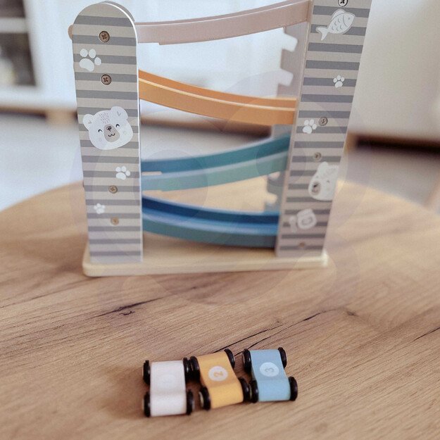 PolarB medinė žaislinių automobilių lenktynių trasa 3