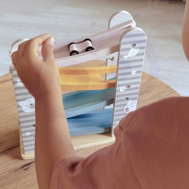 PolarB medinė žaislinių automobilių lenktynių trasa 4