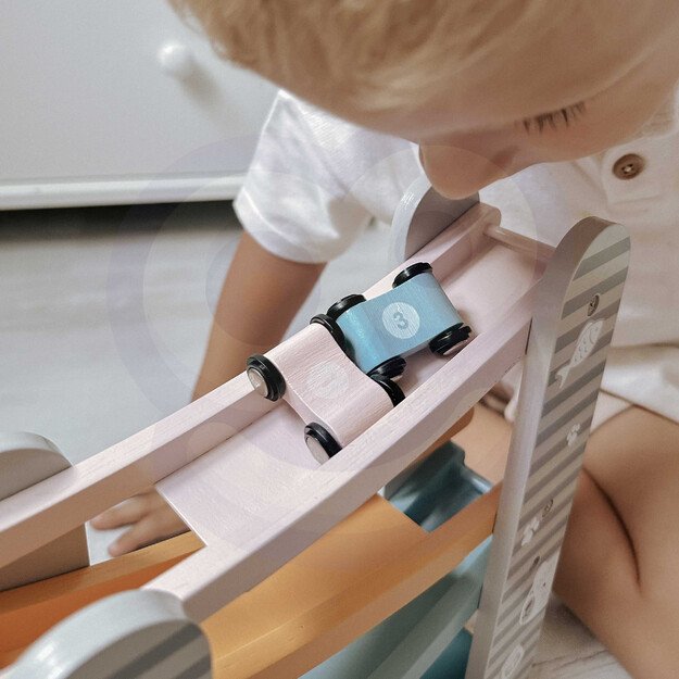 PolarB medinė žaislinių automobilių lenktynių trasa 2