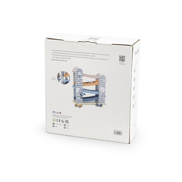 PolarB medinė žaislinių automobilių lenktynių trasa 14