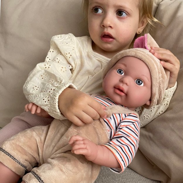 WOOPIE ROYAL Lėlė Kūdikis su Triušiuko Kostiumu – 46 cm 11