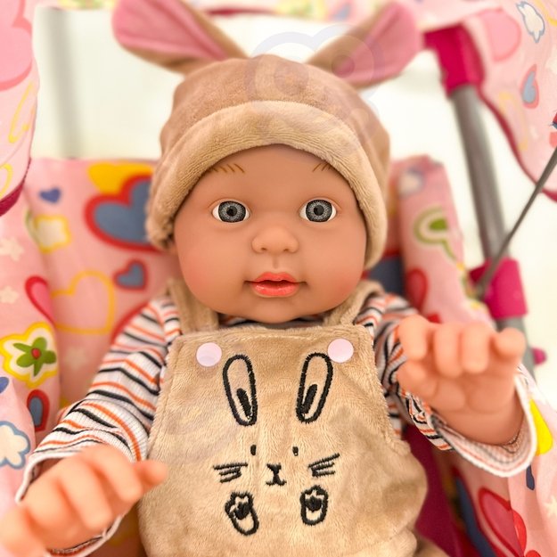 WOOPIE ROYAL Lėlė Kūdikis su Triušiuko Kostiumu – 46 cm 1