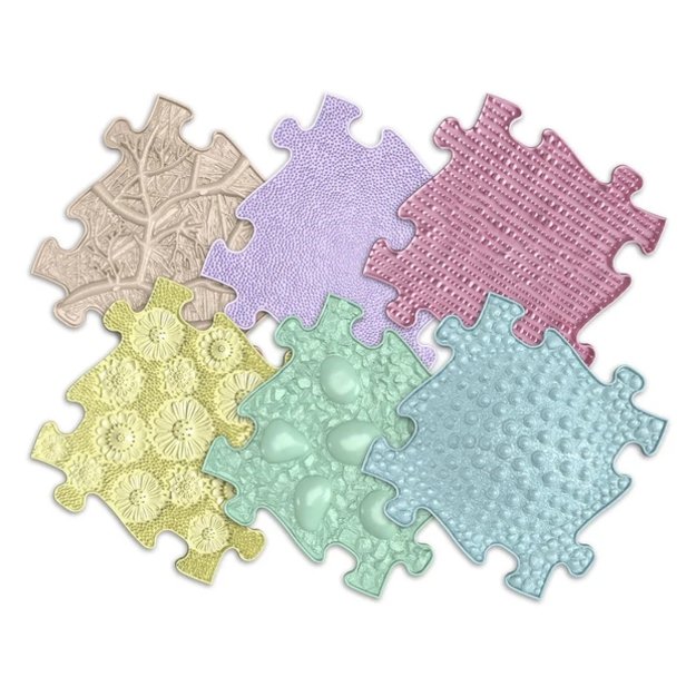 WOOPIE sensorinis ortopedinis kilimėlis (6 dalių rinkinys)