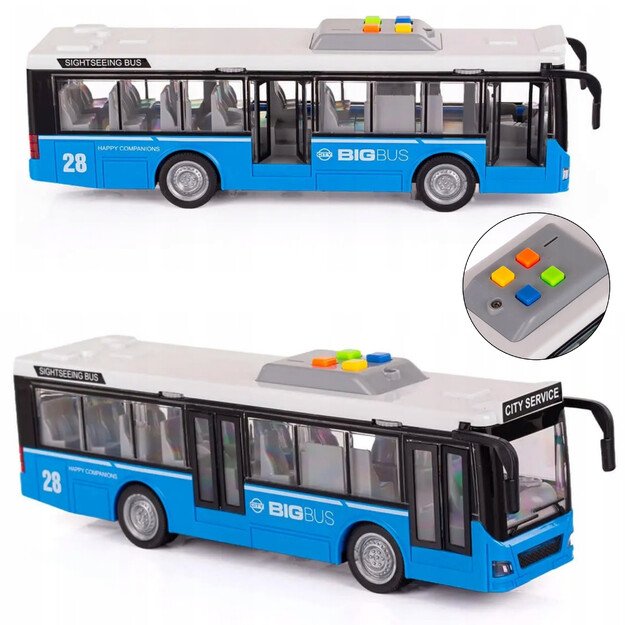 WOOPIE Interaktyvus elektrinis miesto autobusas 1:16 2