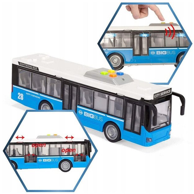 WOOPIE Interaktyvus elektrinis miesto autobusas 1:16 3
