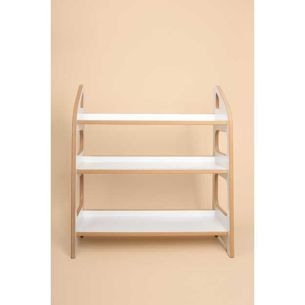 Montessori knygų lentyna MAXI. Baltos spalvos 1