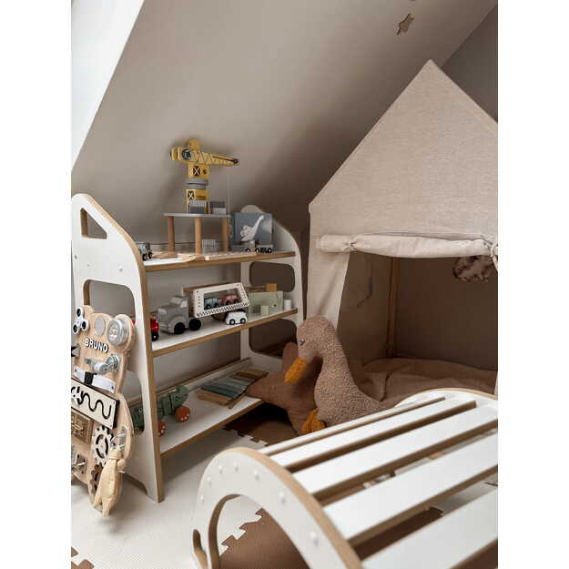 Montessori knygų lentyna MAXI. Baltos spalvos 5