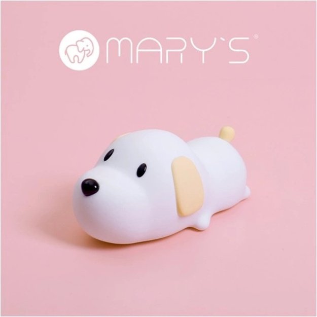 MARY'S LED naktinė lempa vaikams „Šuniukas“ – su laikmačiu, šiltai balta ir šaltai balta šviesa