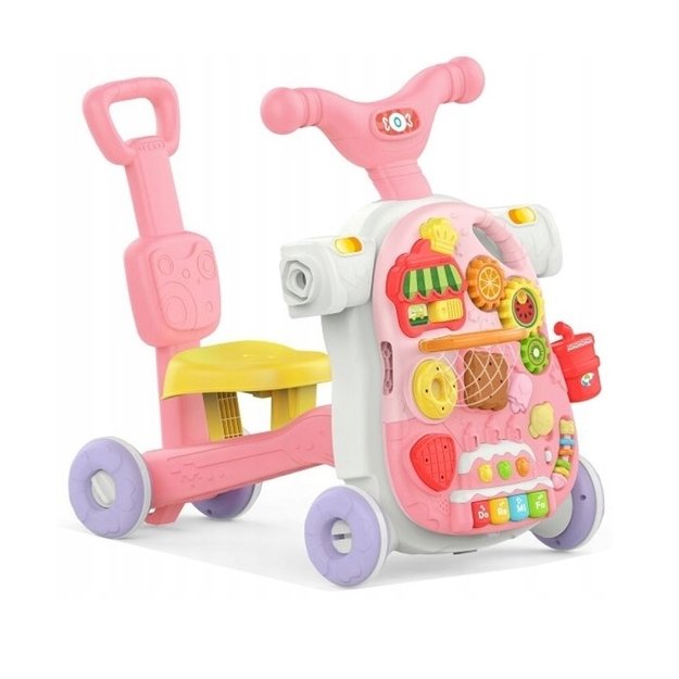 WOOPIE BABY Multifunkcinis 5-in-1 rožinis vaikštynės rinkinys (nuo 1 metų)