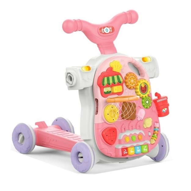 WOOPIE BABY Multifunkcinis 5-in-1 rožinis vaikštynės rinkinys (nuo 1 metų)