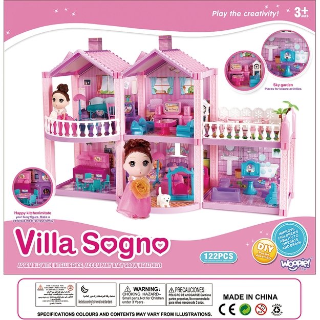 Lėlių namas PONY FANTASY VILLA 120 vnt.