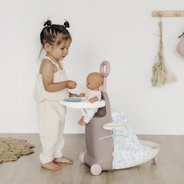 SMOBY Baby Nurse – daugiafunkcis lagaminas su lėlių lovyte 1