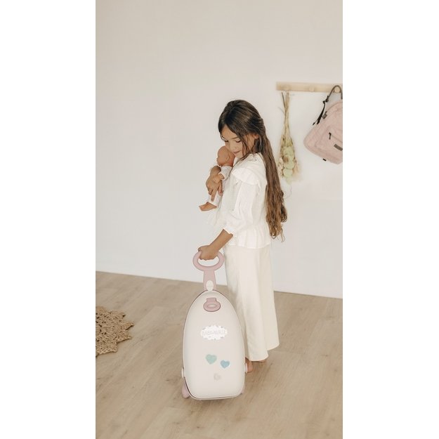 SMOBY Baby Nurse – daugiafunkcis lagaminas su lėlių lovyte 10