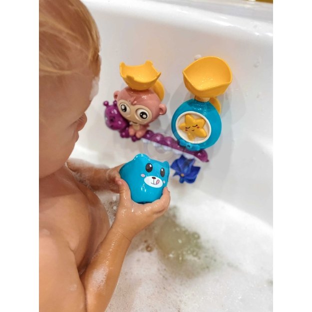 WOOPIE BABY Vandens žaislas maudynėms „Beždžionėlė“ + puodelis 2
