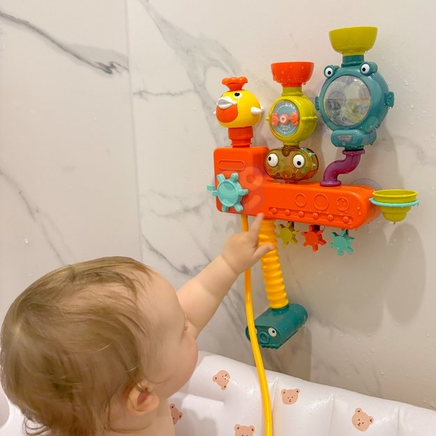 WOOPIE BABY Vandens žaislas „Kranas–dušas–fontanas“ su ančiuku 3