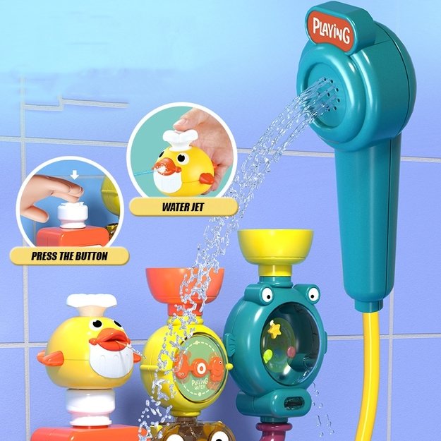 WOOPIE BABY Vandens žaislas „Kranas–dušas–fontanas“ su ančiuku 5