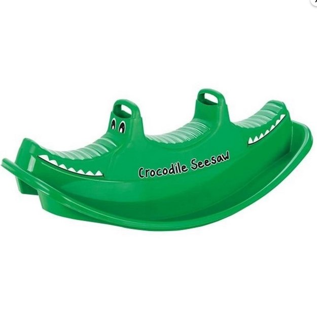 WOOPIE Krokodilo formos sūpynės–balansinis supamasis žaislas (daugia­vietis)