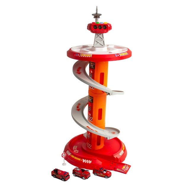 WOOPIE Spiralinė trasa – garažas automobiliukams (3 vnt.) 11