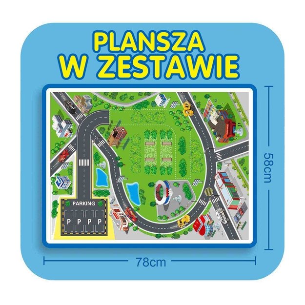 WOOPIE Spiralinė trasa – garažas automobiliukams (3 vnt.) 13