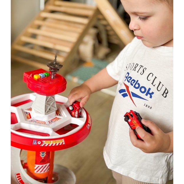 WOOPIE Spiralinė trasa – garažas automobiliukams (3 vnt.) 6