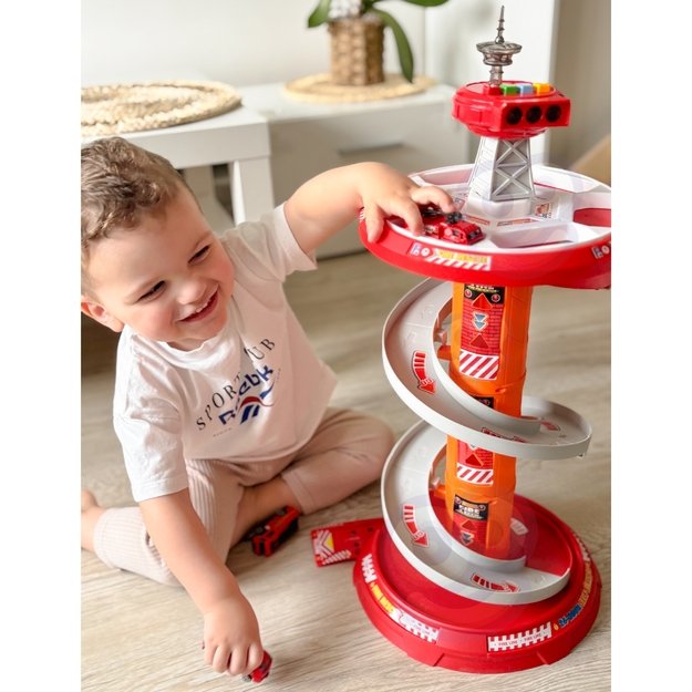 WOOPIE Spiralinė trasa – garažas automobiliukams (3 vnt.) 7