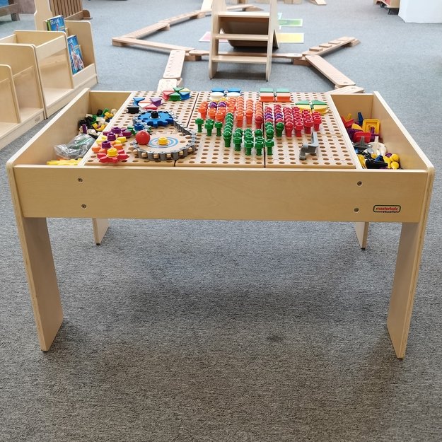 MASTERKIDZ Medinis edukacinis stalas su priedais „STEM Wall“ 3