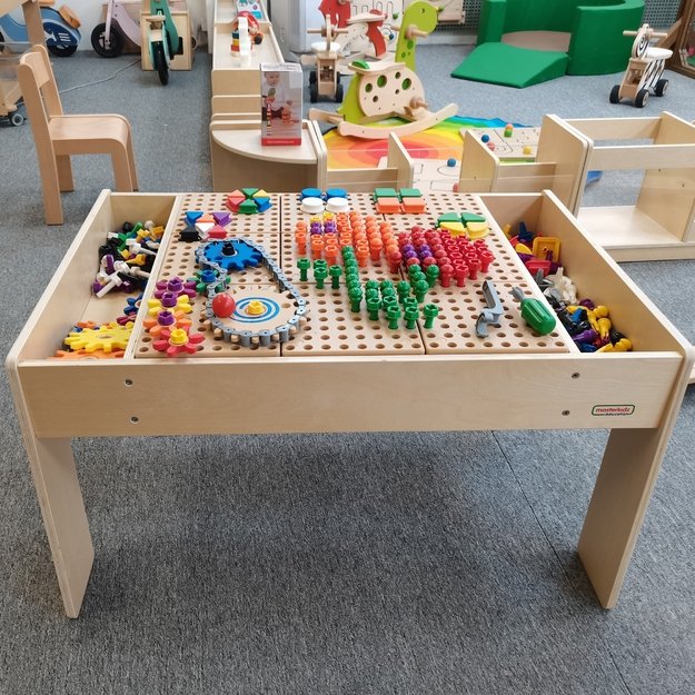 MASTERKIDZ Medinis edukacinis stalas su priedais „STEM Wall“ 2