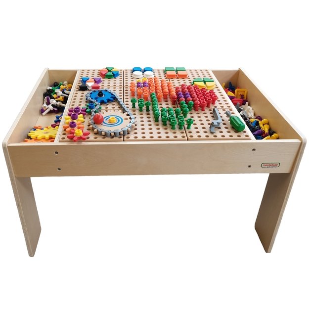 MASTERKIDZ Medinis edukacinis stalas su priedais „STEM Wall“ 5