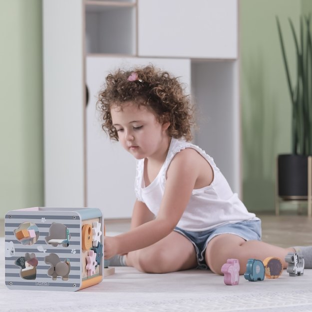 VIGA PolarB „Activity Box“ – medinis edukacinis žaidimų centras 5 viename (kūbelis) 4