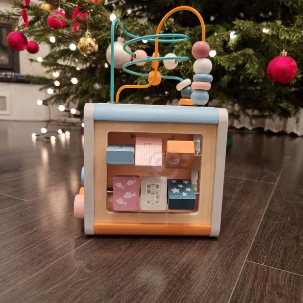 VIGA PolarB „Activity Box“ – medinis edukacinis žaidimų centras 5 viename (kūbelis) 11