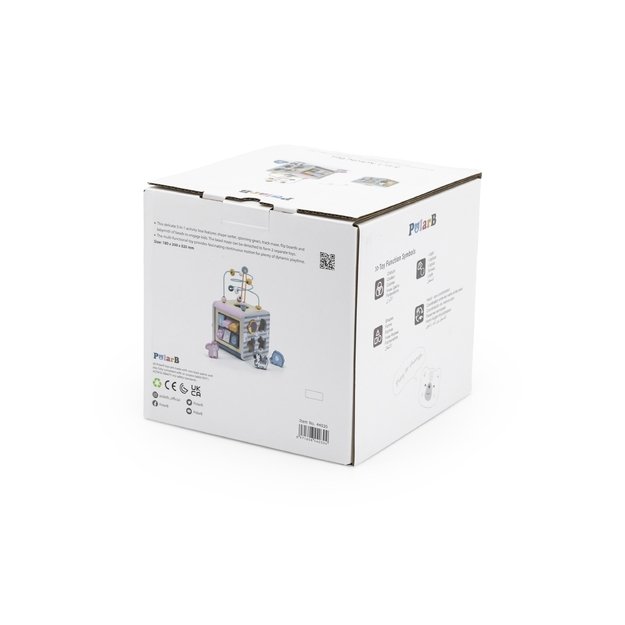 VIGA PolarB „Activity Box“ – medinis edukacinis žaidimų centras 5 viename (kūbelis) 17