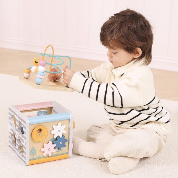 VIGA PolarB „Activity Box“ – medinis edukacinis žaidimų centras 5 viename (kūbelis) 1