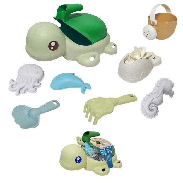 WOOPIE GREEN 2 viename smėlio ir vonios rinkinys „Vėžliukas“
