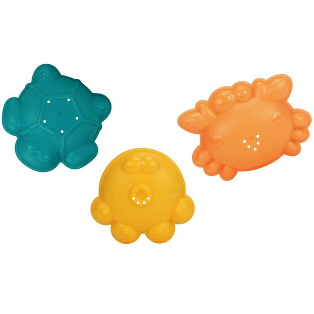 WOOPIE BABY sulankstomas kibirėlio rinkinys su grėbliukais, kastuvėliu ir formelėmis – mėlynas 4