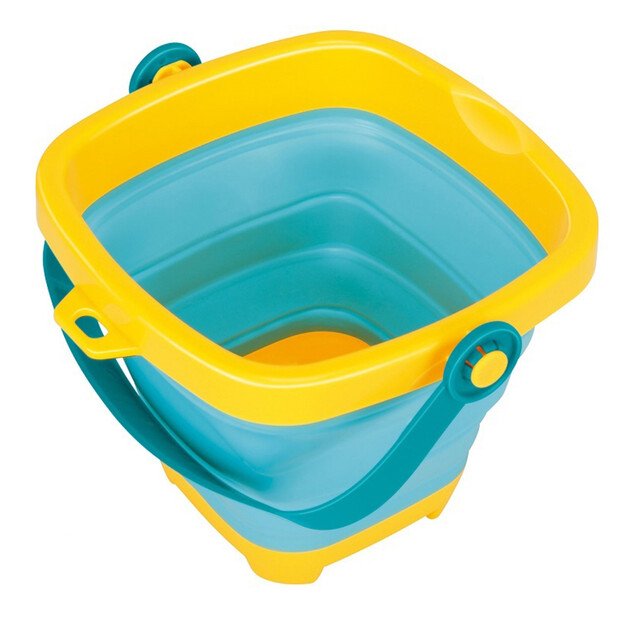 WOOPIE BABY sulankstomas kibirėlio rinkinys su grėbliukais, kastuvėliu ir formelėmis – mėlynas 2