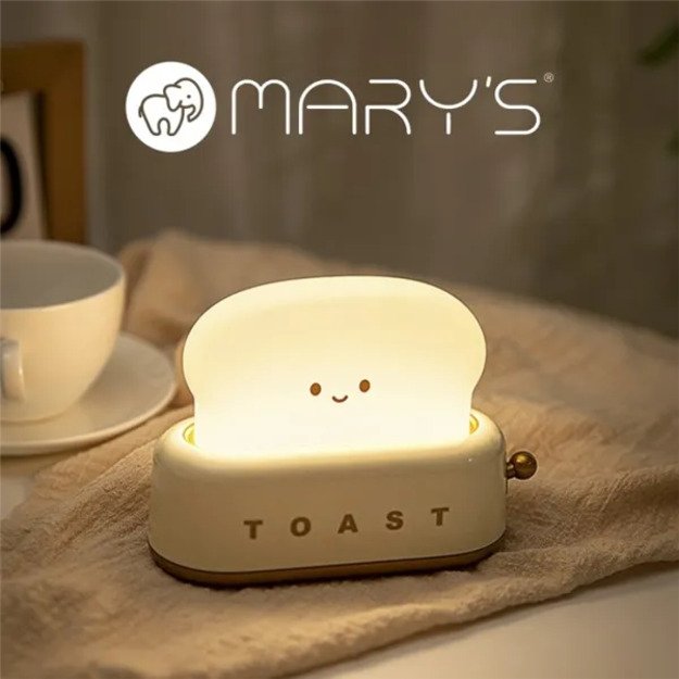 Mary’s LED naktinė lempa „Skrudintuvas“ – geltona spalva