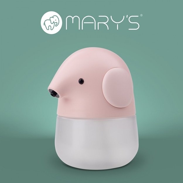 MARY’S rožinis drambliuko formos automatinis muilo putų dozatorius
